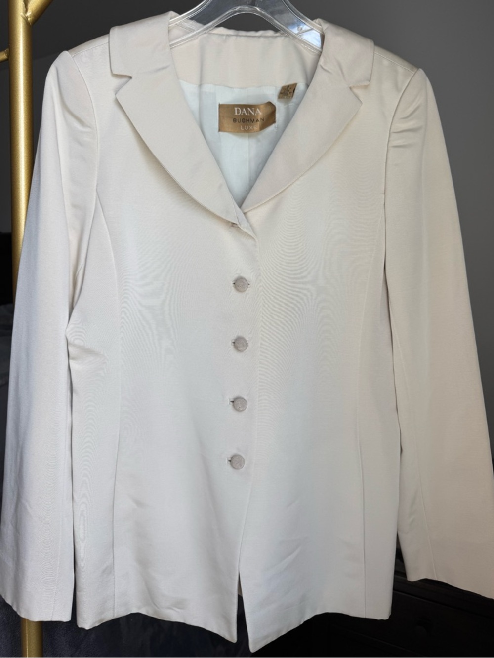 Vintage Dana Buchman Luxe - Tailored Notched Collar Blazer - Size 8
